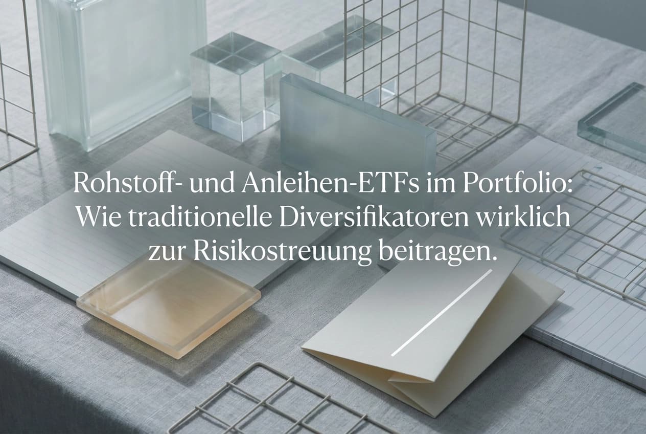 Professional header image for industry analysis: Rohstoff- und Anleihen-ETFs im Portfolio: Wie traditionel...