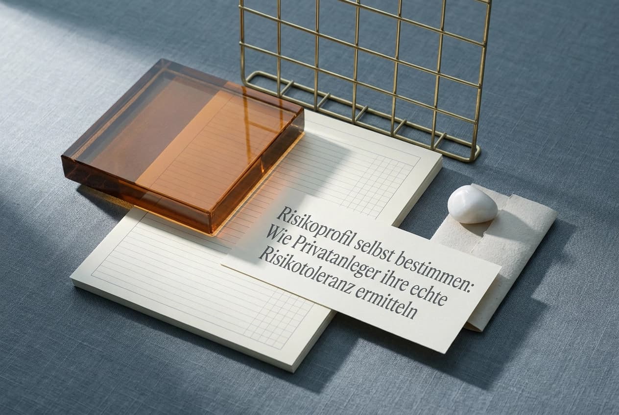 Professional header image for educational tutorial: Risikoprofil selbst bestimmen: Wie Privatanleger ihre ech...